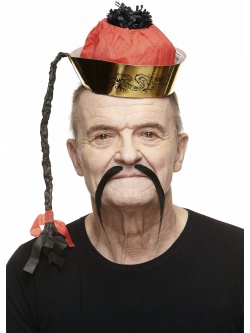 Dlouhý čínský knír - černý