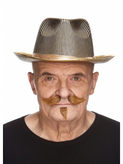 Rezavý mexický knírek s bradkou