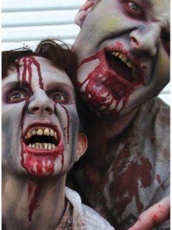 Halloweenské barvy na zuby