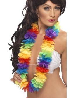 Havajský věnec multicolor - deluxe