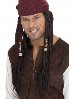 Pirátský šátek s dredy
