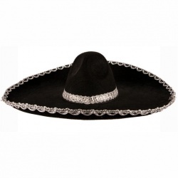 Černé mexické sombréro 