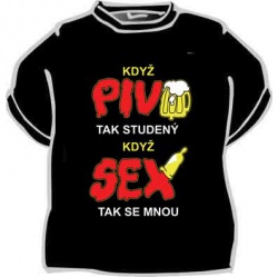 Tričko Když pivo tak studený