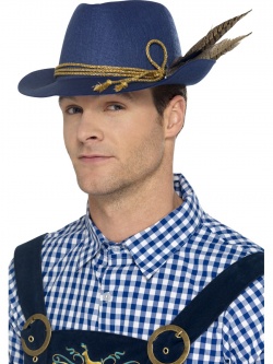 Bavorský klobouk s pírky