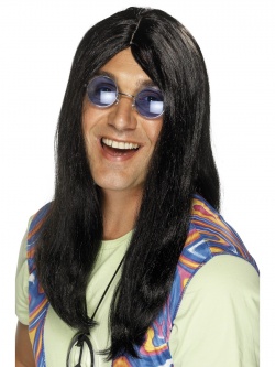 Paruka Hippie černá