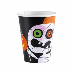 Dětské papírové kelímky Halloween - sada