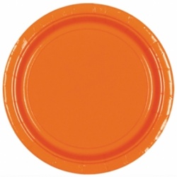 Papírový talířek oranžový - sada