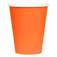 Papírový kelímek oranžový - sada