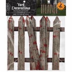 Halloween dekorace - krvavý plot