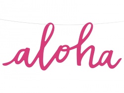 Girlanda Růžová Aloha