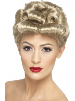 Blond paruka Vintage 40. léta