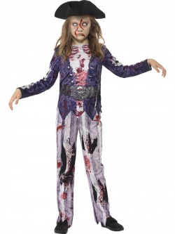 Dětský kostým Zombie pirátka