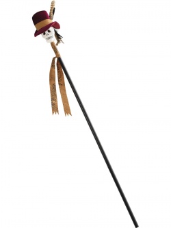 Hůlka Woodoo s lebkou